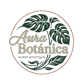Logotipo de Aura Botánica, boutique de plantas ornamentales